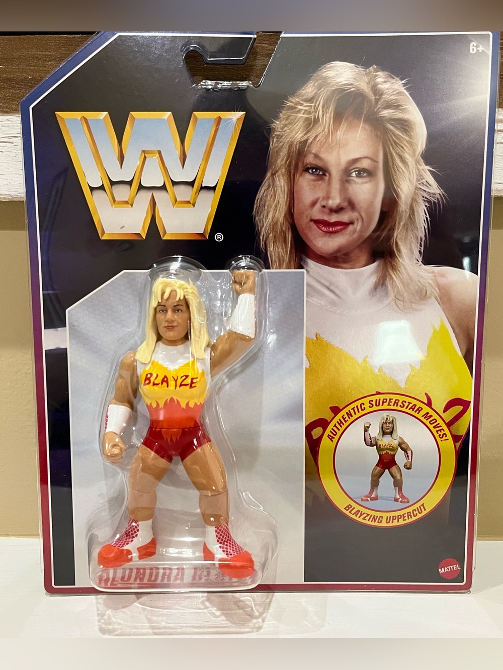 WWE Alundra Blayze Mattel Retro Hasbro Style Wrestling Action Figure Toy